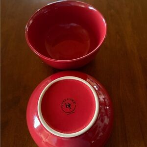 Dover and York Beautiful red bowls.  6” Across 3” tall